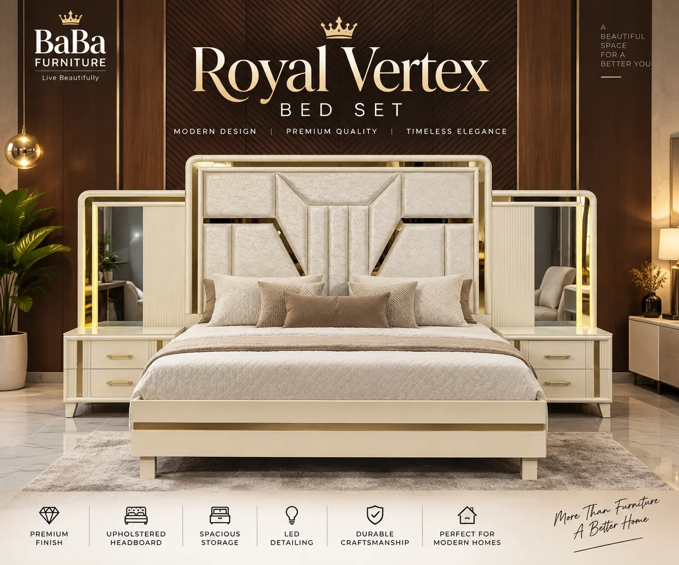 BB-90 Royal Vertex Bed Set image 2