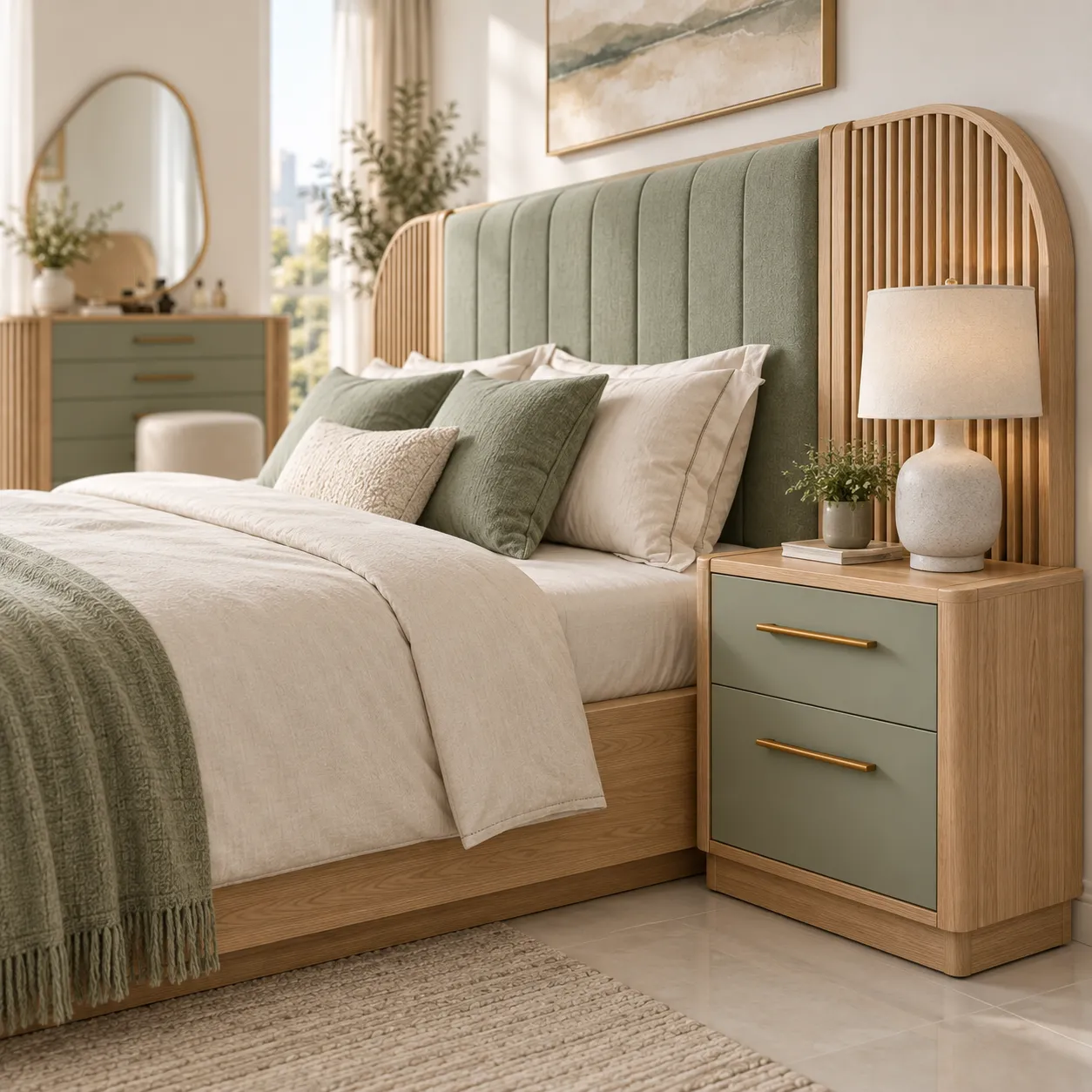 BB-106 Sage Arc Luxury Bedroom Set image 2