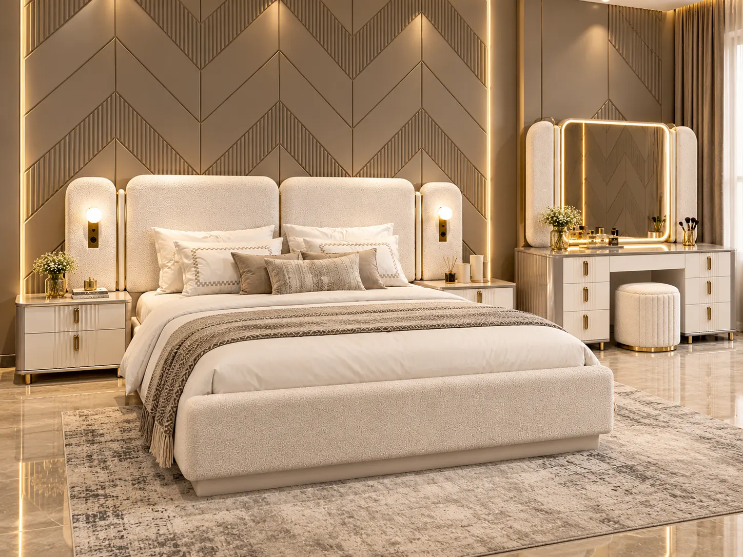Ivory Crest Luxury Bed Set image 3
