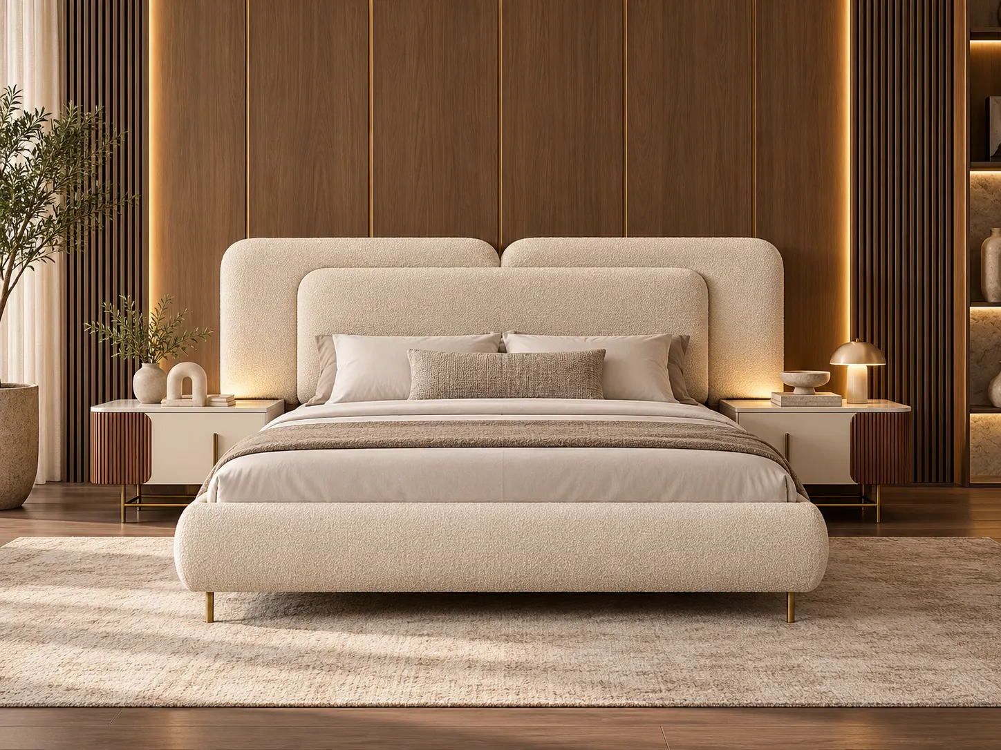 Elara Walnut Signature Bed Set image 2