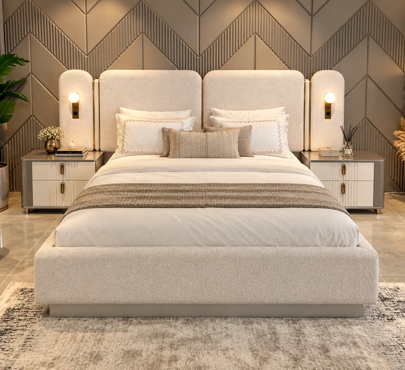 Ivory Crest Luxury Bed Set