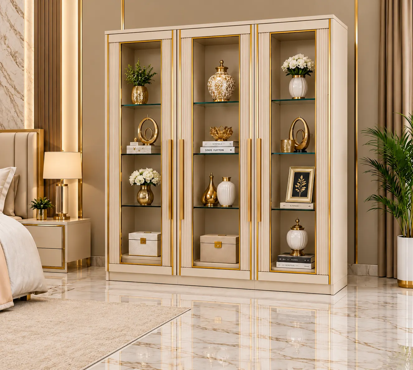 Aurelia Luxe 3-Door Showcase