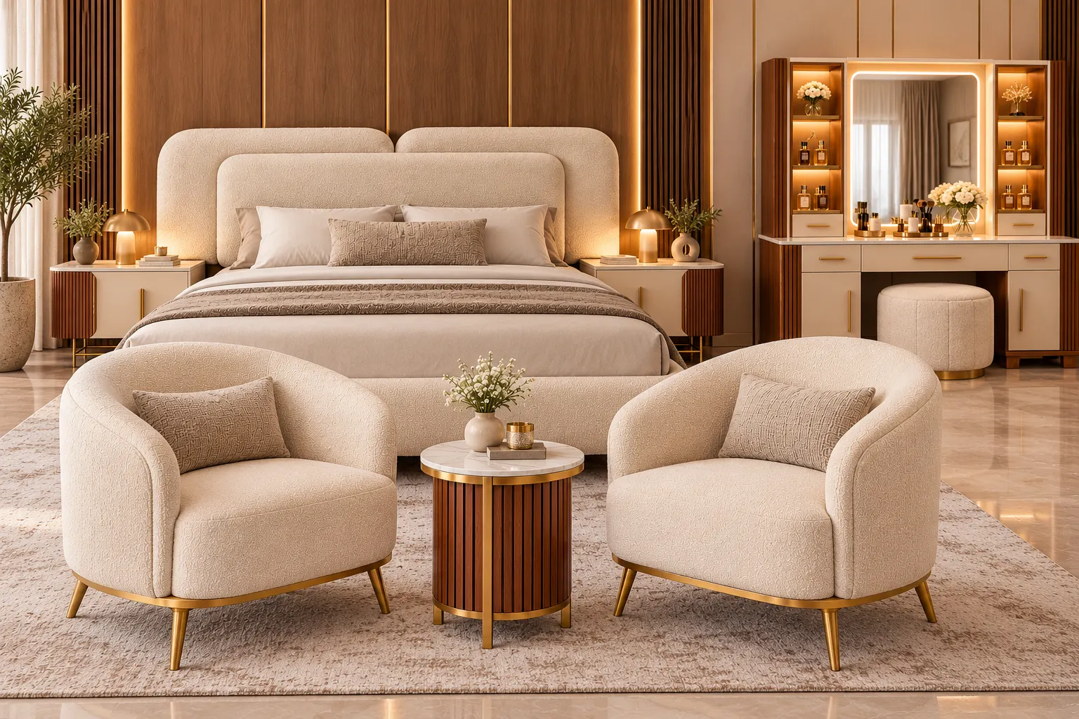 Elara Luxe Bedroom Chair